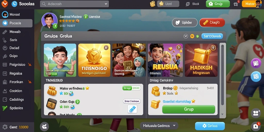 Tangkapan layar menunjukkan fitur multiplayer yang sedang aktif.