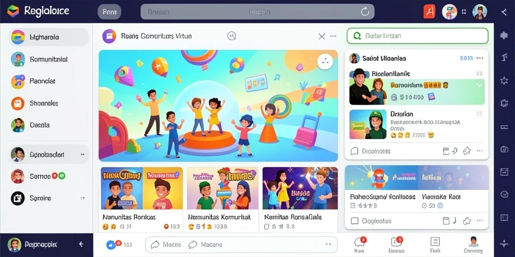 Komunitas aktif yang mendukung interaksi antarpemain.